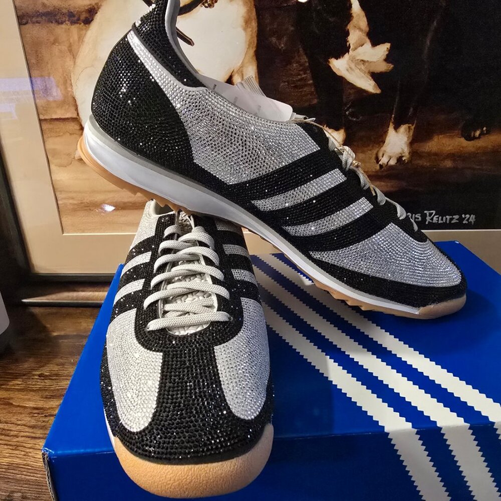 Adidas SL 72 OG Rhinestone Grey Black (KJ6151) Men's Size 10 US Authentic NEW - Picture 3 of 16